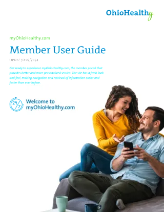 myOhioHealthy.com Member User Guide