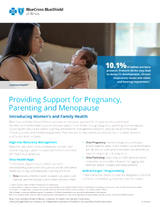 Providing Support for Pregnancy, Parenting, and Menopause CHS Tribal Flyer (Tribal)