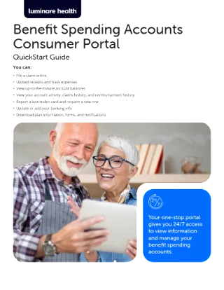 Benefit Spending Accounts Consumer Portal QuickStart Guide (WS)