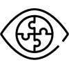 a black background with a black square