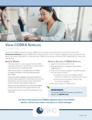 COBRA Notices Flyer