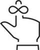 a black and white logo