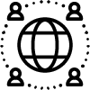 a black background with a black square