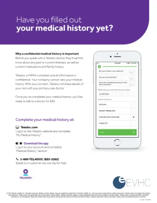 Complete Your Medical History