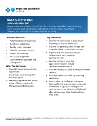 BCBS vs LH Reporting Client Flyer (IL)