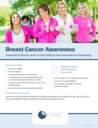 Breast Cancer Wellness Flyer