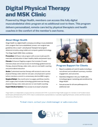 Hinge Health MSK Clinic Sales Flyer