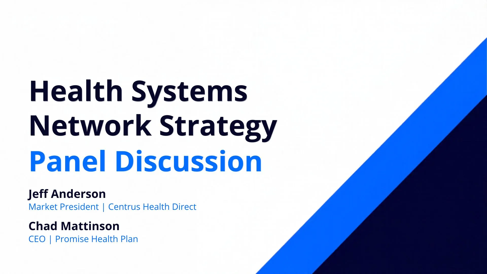 Network Strategy Title Slide