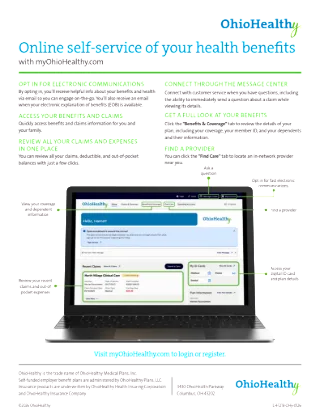 myOhioHealthy.com Overview Member Flyer