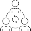 a black background with a black square