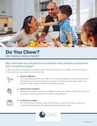 Do You Chew? Nutrition Flyer
