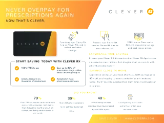 Clever RX Member Flyer (Horizontal)