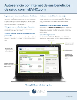 Member Portal Overview Flyer (Spanish)