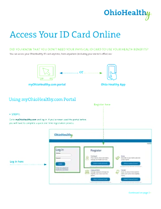 Access Your ID Card Online Member Flyer