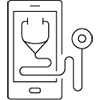 a black background with a black square