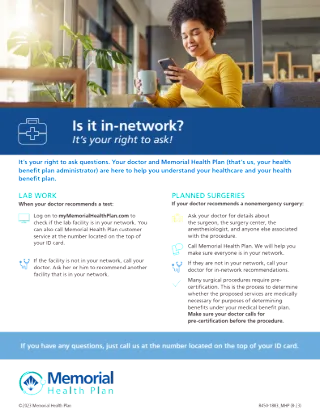 Is It In Your Network Flyer