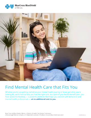 Find Behavioral Health Care that Fits You