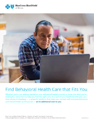 Find Behavioral Health Care that Fits You (Tribal)