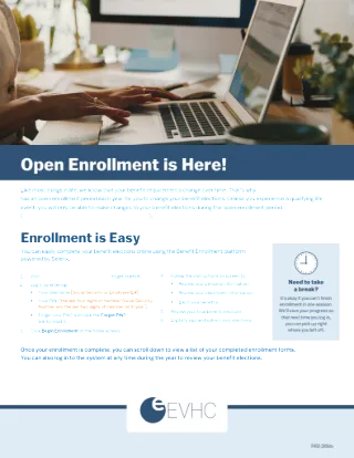 Open Enrollment Member Flyer (CUSTOMIZABLE)