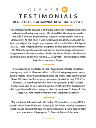 Clever RX Testimonials
