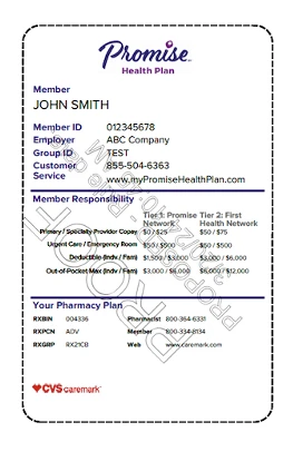 Sample ID card (front)