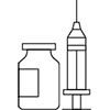 a black background with a black square