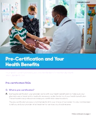 Pre-certification and Your Health Benefits