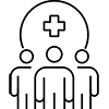 a black background with a black square