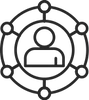 a black and white logo