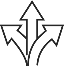 Arrows pointing various directions