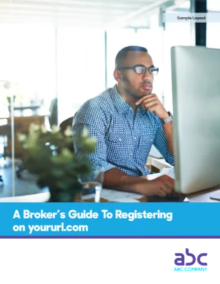 Broker's Guide to Registering on the Portal