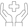 a black background with a black square