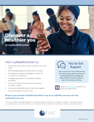 myHealthCenter Overview