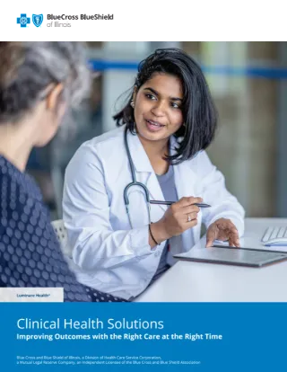 Clinical Health Solutions Sales Brochure (CHS 2.0)