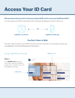 Access Your ID Card Online Member Flyer