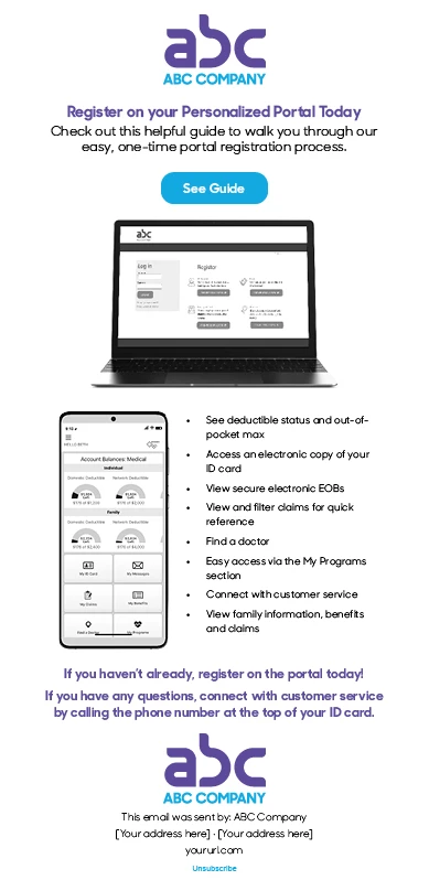 Welcome 3 - Portal Registration