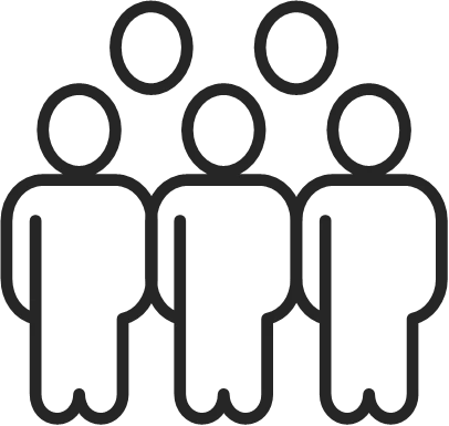 a group of people with a black background