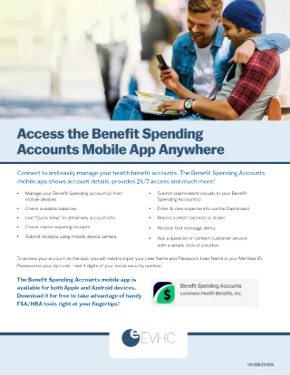Benefit Spending Accounts Mobile App
