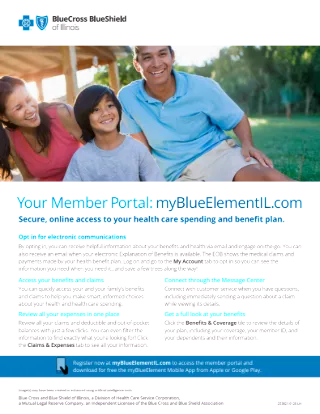 myBlueElement Portal Member Flyer (Tribal)
