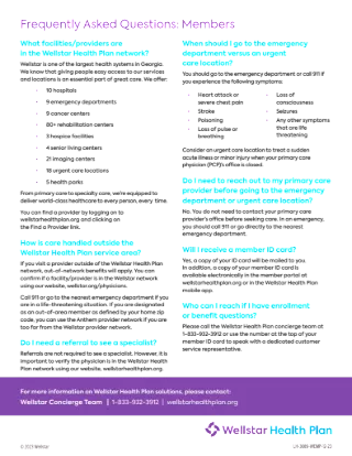 Frequently Asked Questions - Members