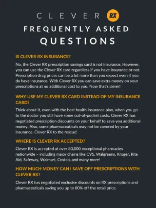Clever RX Member FAQ