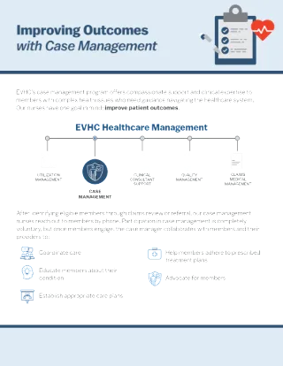 Healthcare Management Case Management Sales Flyer