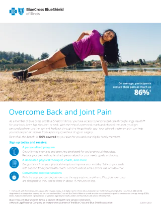 Overcome Back and Joint Pain Hinge Member Flyer (Tribal)
