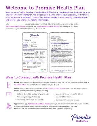 New Member Welcome Letter (CVS + PHCS)