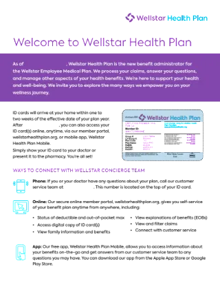 New Member Welcome Letter (WS)