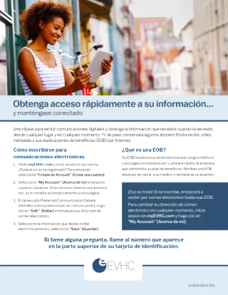 Access Your Info Fast Member Flyer (Spanish)