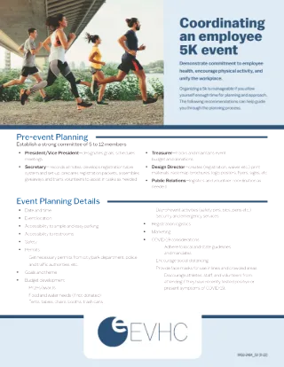 Coordinating an Employee 5K Event