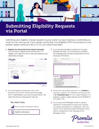 Portal Eligibility Submission Tutorial Flyer