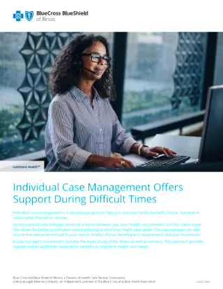 Individual Case Management Member Flyer