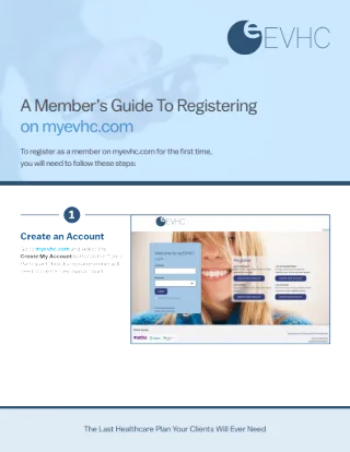 A Member's Guide to Registering on myEVHC.com